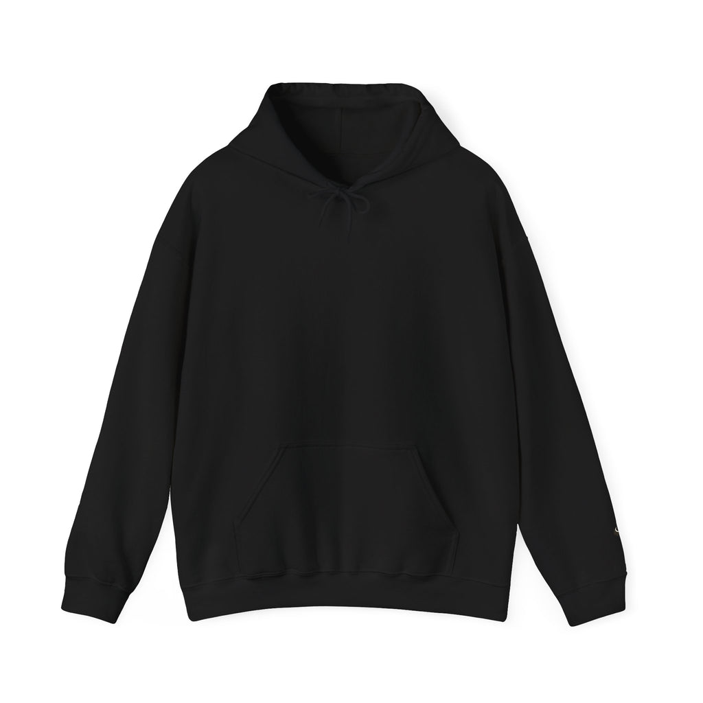 Black Night Drip Celestial Nurse Hoodie front with subtle sleeve cuff detail