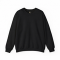 Black Handoff Atlas crewneck with a clean unprinted exterior and hidden celestial neckline detail