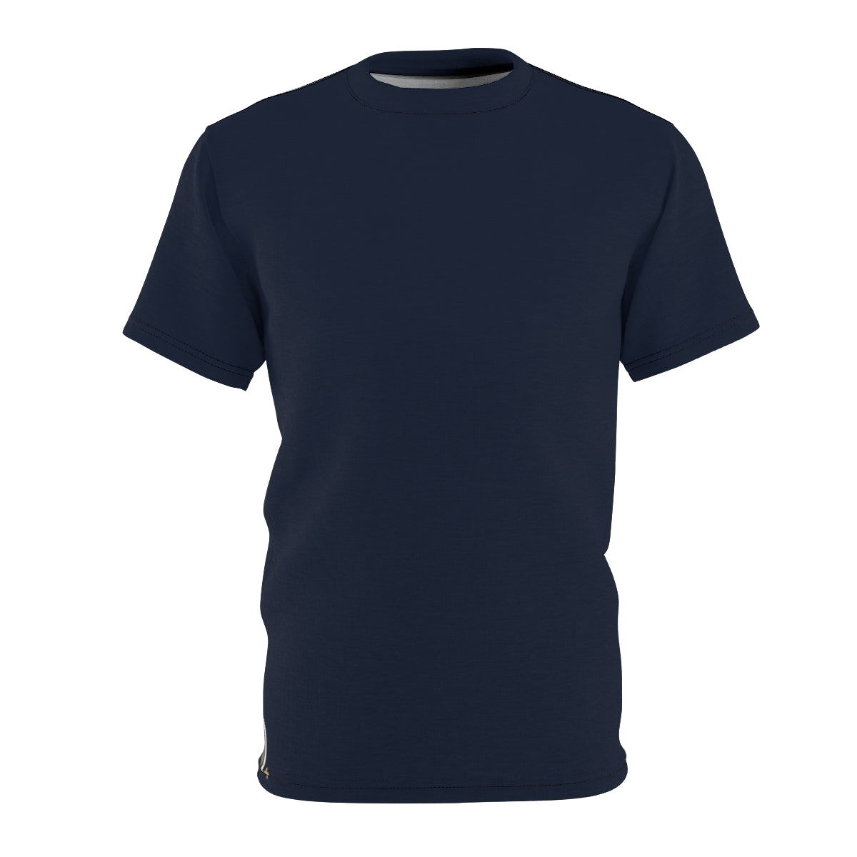 Studio front of the Three Twelves hidden-hem nurse tee