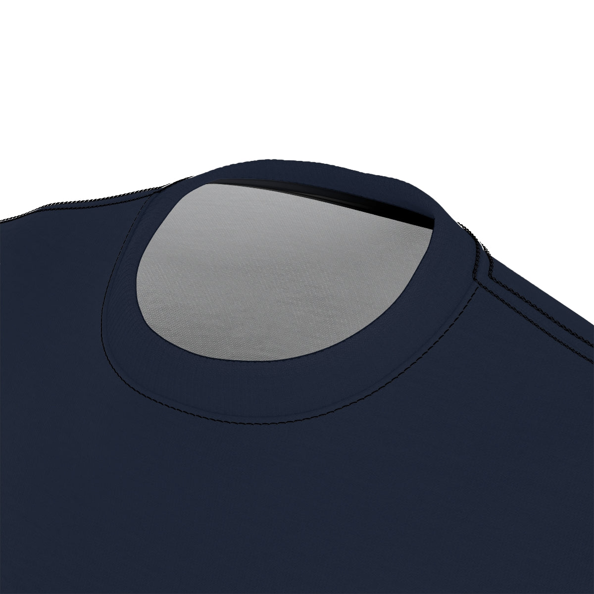 Close-up of the Three Twelves bottom-left hem micro-mark