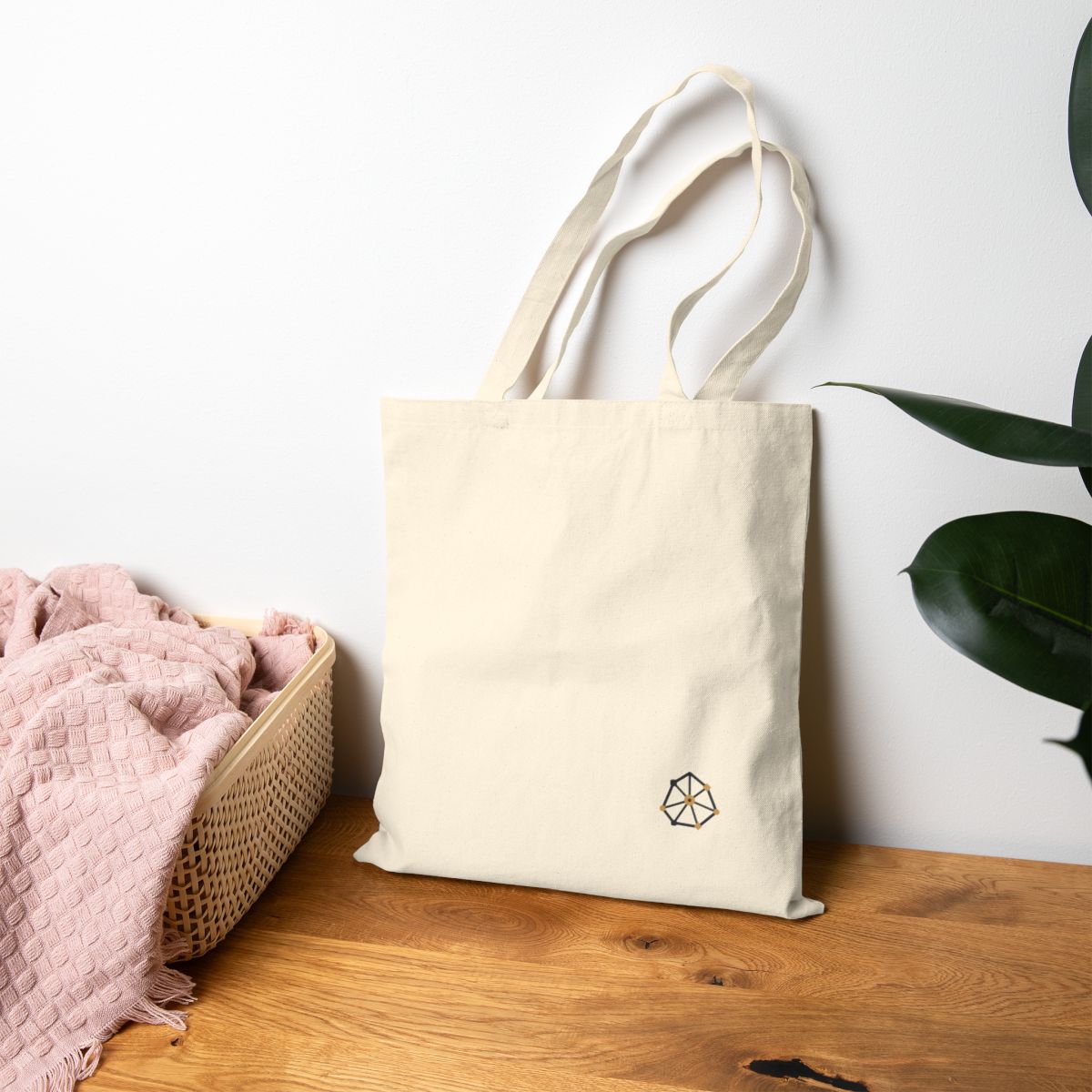 Lifestyle view of the Unit Constellation canvas tote